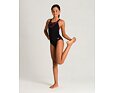 G ESSENTIALS JR SWIM PRO BACK ONE PIECE L BLACK -FLUO RED